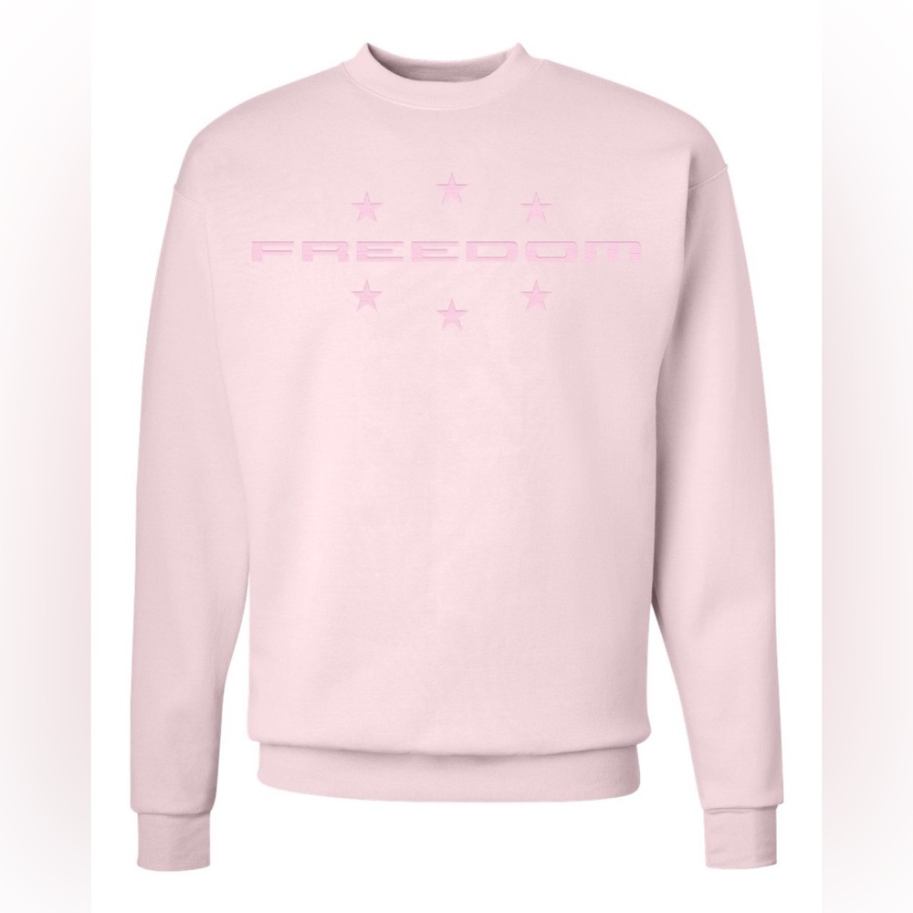 Freedom embroidered crewneck.
